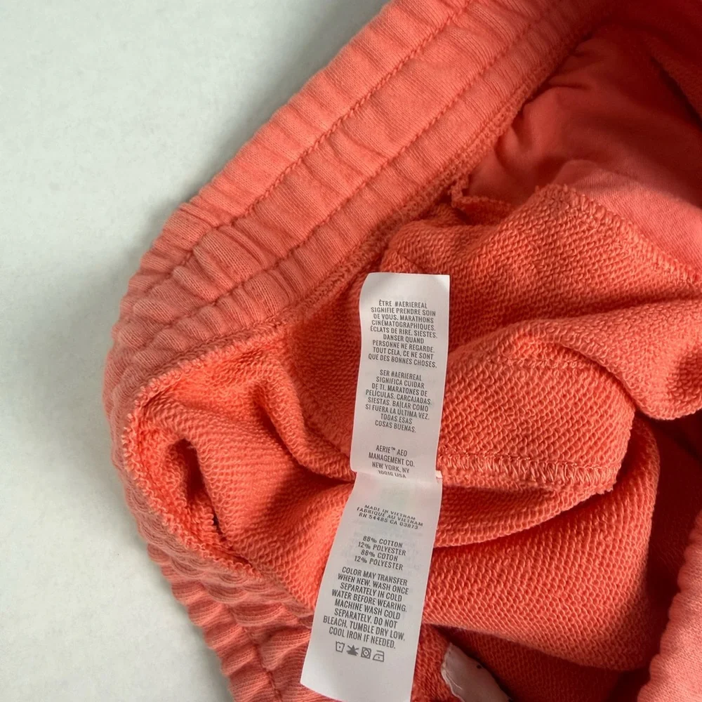 Aerie Coral Lounge Set Tank Top‎ & Shorts NWT Size Small Cozy Summer Set - Picture 11 of 16